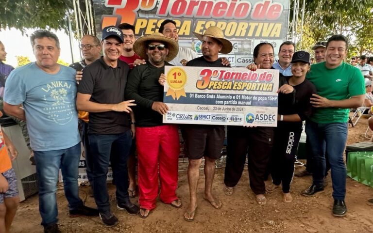 Deputado Cássio Gois impulsiona o 3º Torneio de Pesca Esportiva da Asdec, em Cacoal