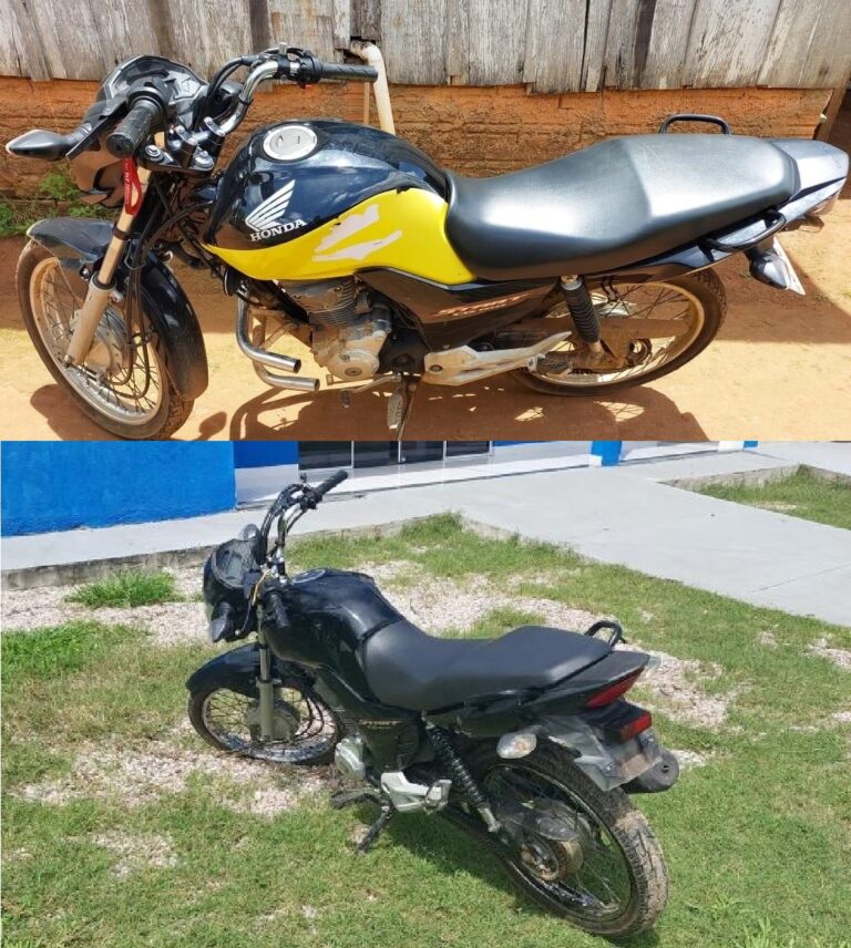 PM recupera motocicletas furtadas de Auto Escola em Vilhena