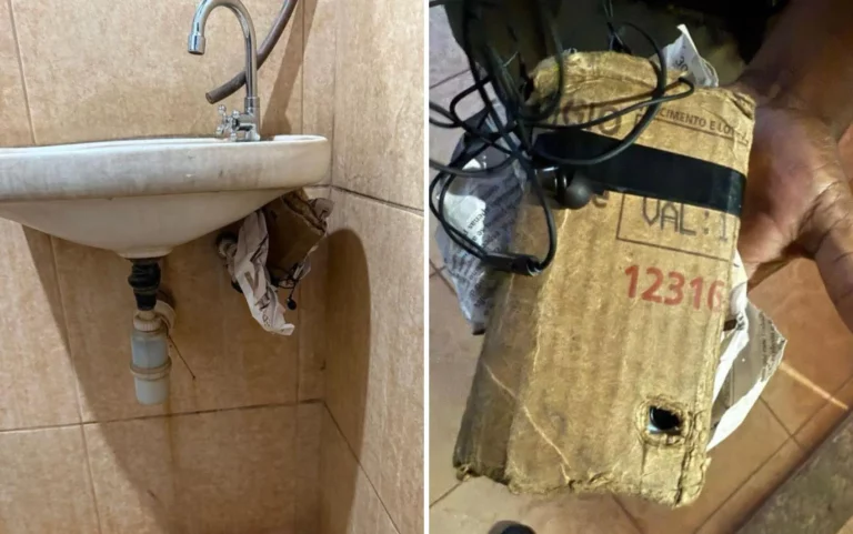 Funcionário é preso por esconder celular em banheiro de garagem de ônibus em Luziânia-DF