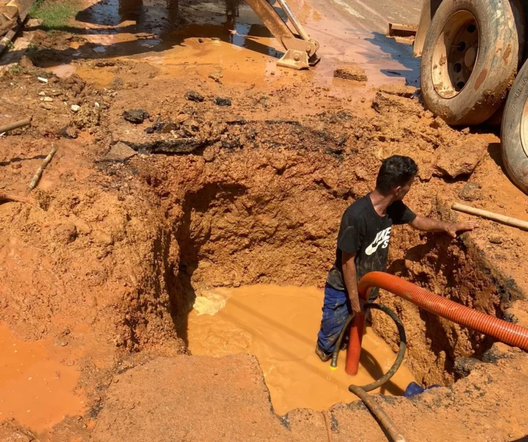 Defesa Civil Municipal tranquiliza população do Cai N’Água após alerta de vazamento de água com rachadura no solo