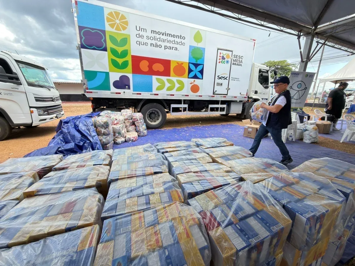 Parceria com o Sesc Mesa Brasil Rondônia garantiu a arrecadação de alimentos
