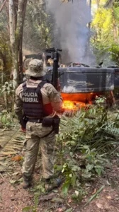 PF e Ibama combatem garimpo ilegal em terra indígena