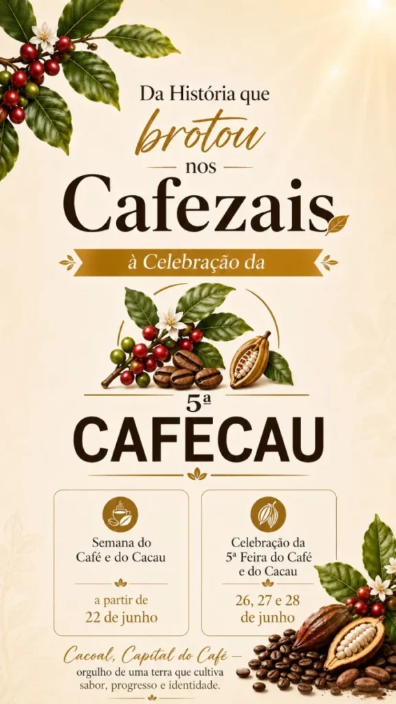 5ª Cafecau valoriza escritores locais e reforça a força cultural de Cacoal na Semana do Café e do Cacau